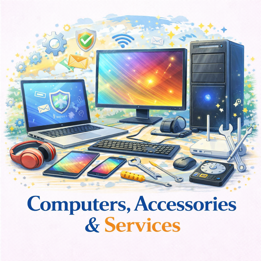Computers, accessories, and services